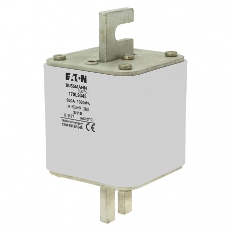Eaton-moeller FUSE 900A 1000V 3/110 AR EATON ELECTRIC Fuse-link, high speed, 900 A, AC 1000 V, Size 3, 76 x 90 x ..