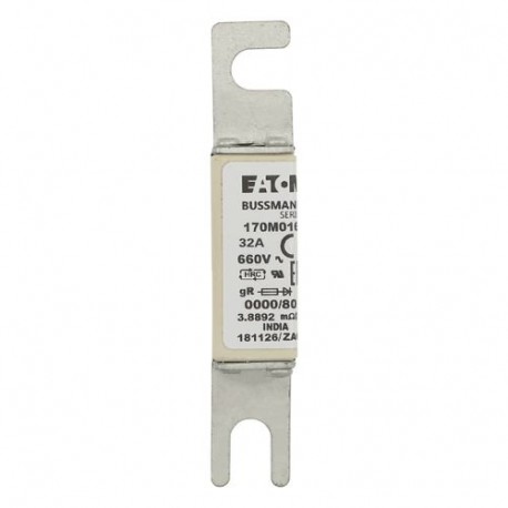 Eaton-moeller FUSE 32A 660V 0000/80 GR UR EATON ELECTRIC Fuse-link, high speed, 32 A, AC 660 V, size 0000, 18 x 1..