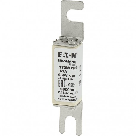 Eaton-moeller FUSE 63A 660V 0000/80 AR UR EATON ELECTRIC Fuse-link, high speed, 63 A, AC 660 V, size 0000, 18 x 1..