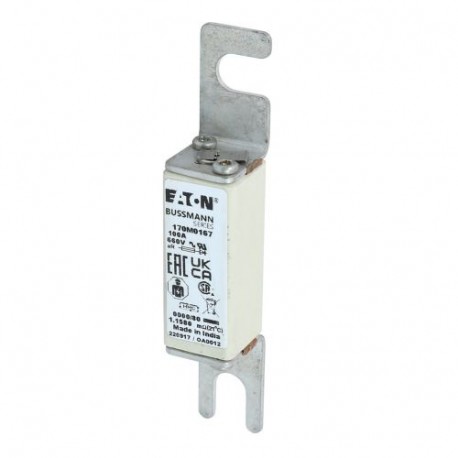 Eaton-moeller FUSE 100A 660V 0000/80 AR UR EATON ELECTRIC Fuse-link, high speed, 100 A, AC 660 V, size 0000, 18 x..