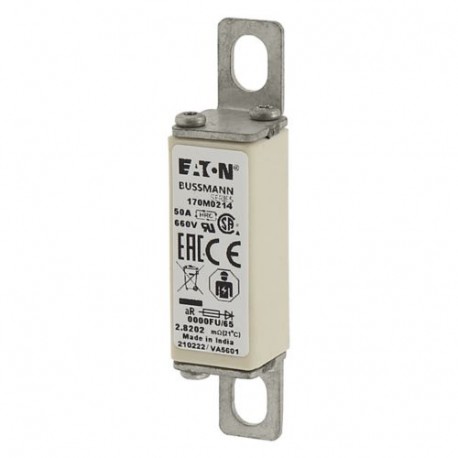 Eaton-moeller FUSE 50A 660V 0000FU/65 AR UR EATON ELECTRIC Fuse-link, high speed, 50 A, AC 660 V, size 0000, 18 x..