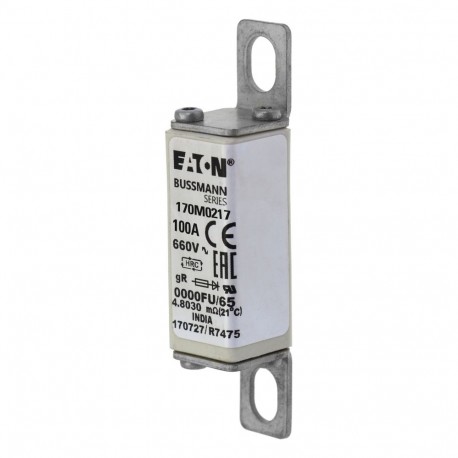 Eaton-moeller FUSE 100A 660V 0000FU/65 AR UR EATON ELECTRIC Fuse-link, high speed, 100 A, AC 660 V, size 0000, 18..