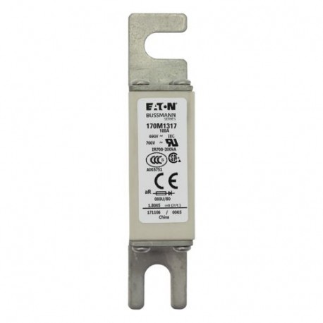 Eaton-moeller FUSE 100A 690V 000U/80 AR UC EATON ELECTRIC Fuse-link, high speed, 100 A, AC 690 V, DIN 000, 21 x 4..
