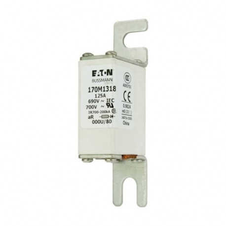 Eaton-moeller FUSE 125A 690V 000U/80 AR UC EATON ELECTRIC Fuse-link, high speed, 125 A, AC 690 V, DIN 000, 21 x 4..