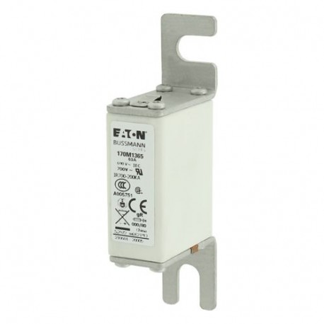 Eaton-moeller FUSE 63A 690V 000/80 GR UC EATON ELECTRIC Fuse-link, high speed, 63 A, AC 690 V, DIN 000, 21 x 40 x..