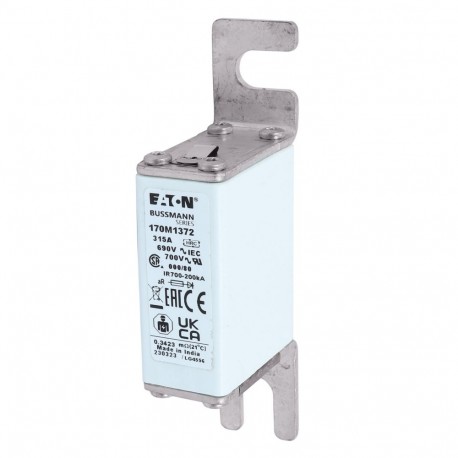 Eaton-moeller FUSE 315A 690V 000/80 AR UC EATON ELECTRIC Fuse-link, high speed, 315 A, AC 690 V, DIN 000, 21 x 40..