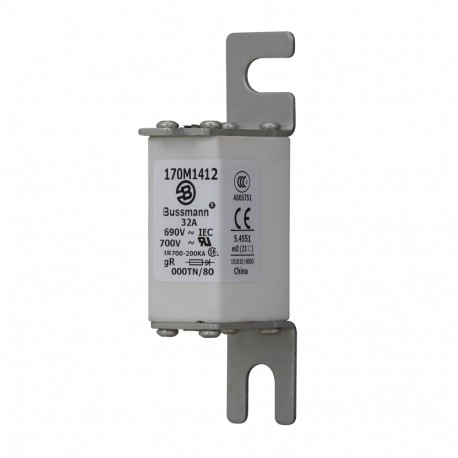 Eaton-moeller FUSE 32A 690V 000TN/80 GR UC EATON ELECTRIC Fuse-link, high speed, 32 A, AC 690 V, DIN 000, gR, DIN..