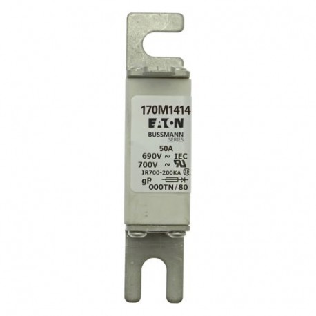 Eaton-moeller FUSE 50A 690V 000TN/80 GR UC EATON ELECTRIC Fuse-link, high speed, 50 A, AC 690 V, DIN 000, gR, DIN..