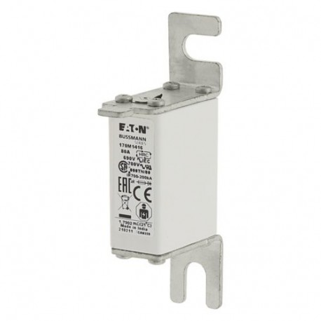 Eaton-moeller FUSE 80A 690V 000TN/80 AR UC EATON ELECTRIC Fuse-link, high speed, 80 A, AC 690 V, DIN 000, aR, DIN..