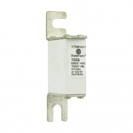 Eaton-moeller FUSE 100A 690V 000TN/80 AR UC EATON ELECTRIC Fuse-link, high speed, 100 A, AC 690 V, DIN 000, aR, D..