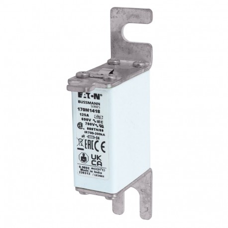 Eaton-moeller FUSE 125A 690V 000TN/80 AR UC EATON ELECTRIC Fuse-link, high speed, 125 A, AC 690 V, DIN 000, aR, D..
