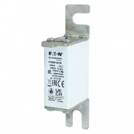 Eaton-moeller FUSE 160A 690V 000TN/80 AR UC EATON ELECTRIC Fuse-link, high speed, 160 A, AC 690 V, DIN 000, aR, D..