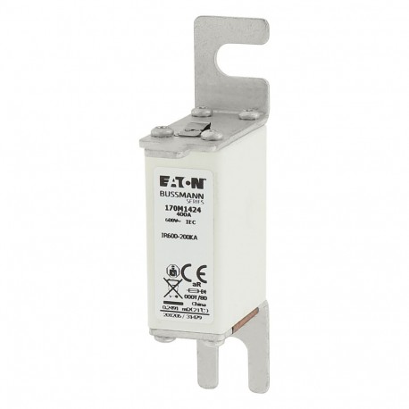Eaton-moeller FUSE 400A 600V 000T/80 AR EATON ELECTRIC Fuse-link, high speed, 400 A, AC 600 V, size 000, 21 x 40 ..