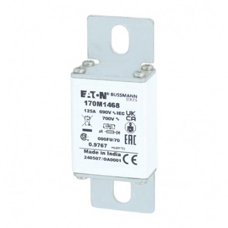 Eaton-moeller FUSE 125A 690V 000FU/70 AR UR EATON ELECTRIC Fuse-link, high speed, 125 A, AC 690 V, size 000, 24 x..