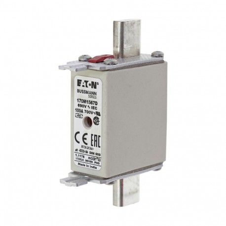 Eaton-moeller FUSE 100A 690V aR DIN 000 HSDNH EATON ELECTRIC Fuse-link, high speed, 80 A, AC 690 V, DIN 000, 21 ..