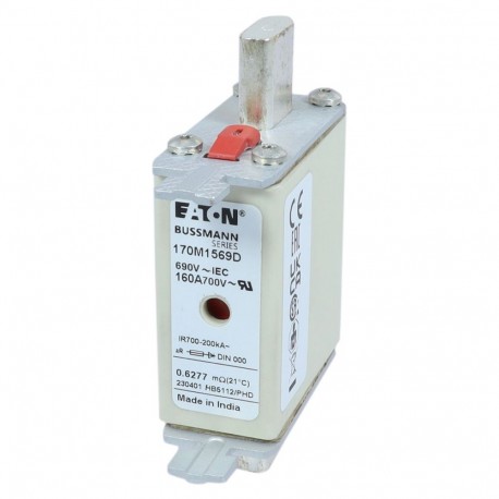 Eaton-moeller FUSE 160A 690V aR DIN 000 HSDNH EATON ELECTRIC Fuse-link, high speed, 80 A, AC 690 V, DIN 000, 21 ..