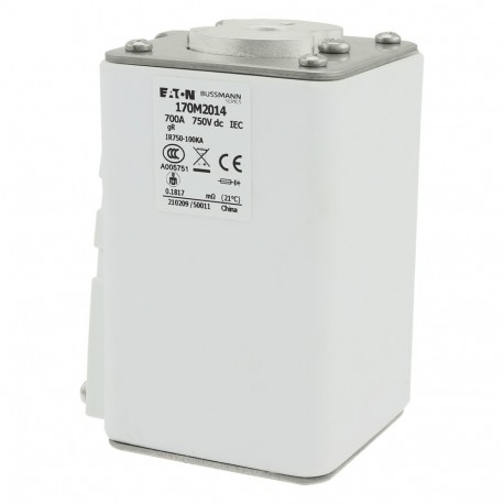 Eaton-moeller FUSE 700A 750VDC A3/A130 PC GR EATON ELECTRIC Fuse-link, high speed, 700 A, DC 750 V, size 3, 75 x ..