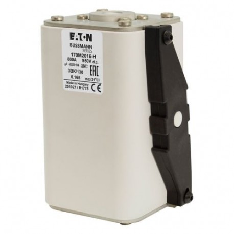 Eaton-moeller FUSE 800A 950V 3BK/130 GR DC EATON ELECTRIC Fuse-link, high speed, 800 A, AC 2000 V, size 3, 99 x..