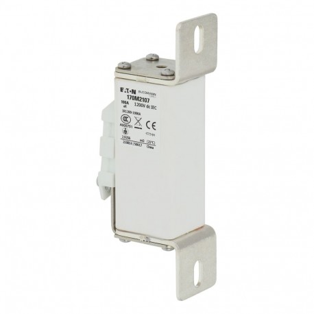 Eaton-moeller FUSE 100A 1200VDC 1C/A116 SST AR EATON ELECTRIC Fuse-link, high speed, 100 A, DC 1200 V, compact si..