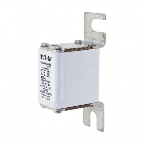 Eaton-moeller FUSE 400A 690V 00/80 AR UR EATON ELECTRIC Fuse-link, high speed, 400 A, AC 690 V, DIN 00, 30 x 51 x..