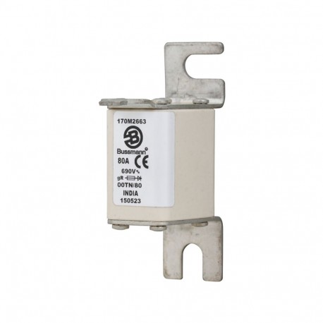 Eaton-moeller FUSE 80A 690V 00TN/80 GR EATON ELECTRIC Fuse-link, high speed, 80 A, AC 690 V, DIN 00, gR, DIN, IEC..