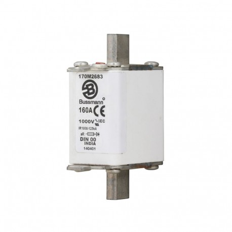 Eaton-moeller FUSE 160A 1000V DIN 00 AR EATON ELECTRIC Fuse-link, high speed, 20 A, AC 1000 V, DIN 00, aR, DIN, I..