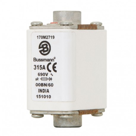 Eaton-moeller FUSE 315A 690V 00BN/60 AR EATON ELECTRIC Fuse-link, high speed, 315 A, AC 690 V, size 00, 30 x 48 x..
