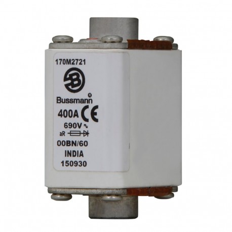 Eaton-moeller FUSE 400A 690V 00BN/60 AR EATON ELECTRIC Fuse-link, high speed, 400 A, AC 690 V, size 00, 30 x 48 x..