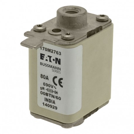 Eaton-moeller FUSE 40A 690V 00BTN/60 GR EATON ELECTRIC Fuse-link, high speed, 40 A, AC 690 V, size 00, 30 x 62 x ..