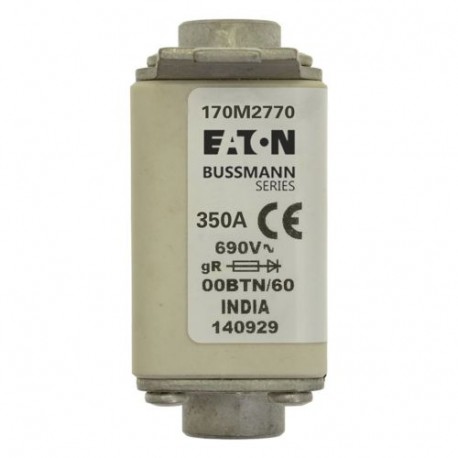 Eaton-moeller FUSE 350A 690V 00BTN/60 AR EATON ELECTRIC Fuse-link, high speed, 350 A, AC 690 V, size 00, 30 x 62 ..