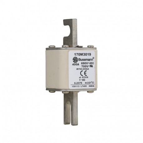 Eaton-moeller FUSE 400A 690V 1*/80 AR UC EATON ELECTRIC Fuse-link, high speed, 400 A, AC 690 V, compact DIN 1, 45..