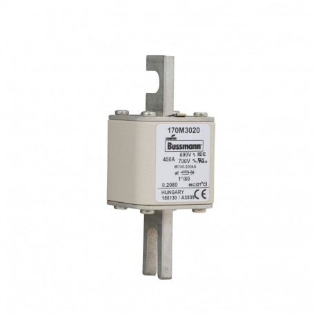 Eaton-moeller FUSE 450A 690V 1*/80 AR UC EATON ELECTRIC Fuse-link, high speed, 450 A, AC 690 V, compact DIN 1, 45..