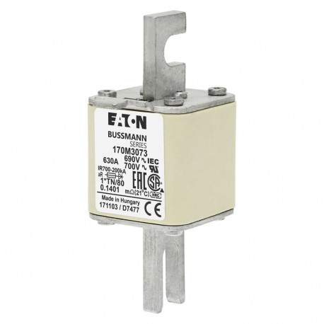 Eaton-moeller FUSE 630A 690V 1*TN/80 AR UC EATON ELECTRIC Fuse-link, high speed, 630 A, AC 690 V, compact DIN 1, ..