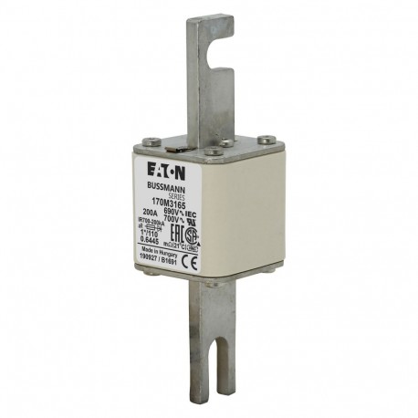 Eaton-moeller FUSE 200A 690V 1*/110 AR UC EATON ELECTRIC Fuse-link, high speed, 200 A, AC 690 V, compact size 1, ..