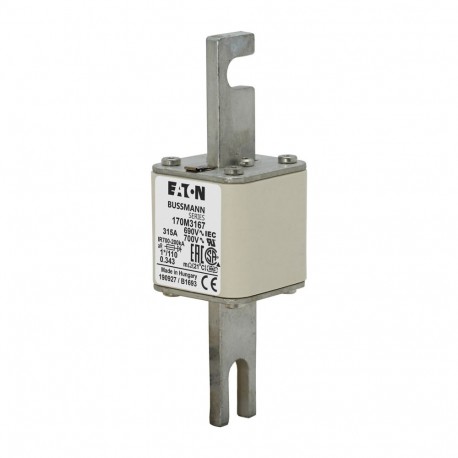 Eaton-moeller FUSE 315A 690V 1*/110 AR UC EATON ELECTRIC Fuse-link, high speed, 315 A, AC 690 V, compact size 1, ..