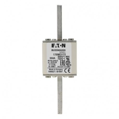Eaton-moeller FUSE 550A 690V 1*/110 AR UC EATON ELECTRIC Fuse-link, high speed, 550 A, AC 690 V, compact size 1, ..