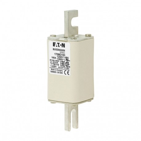 Eaton-moeller FUSE 160A 1250V 1*TN/110 AR CU EATON ELECTRIC Fuse-link, high speed, 160 A, AC 1250 V, compact size..