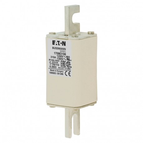 Eaton-moeller FUSE 315A 1250V 1*TN/110 AR CU EATON ELECTRIC Fuse-link, high speed, 315 A, AC 1250 V, compact size..