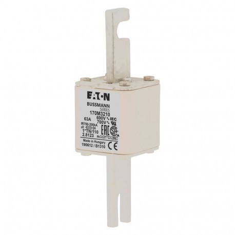 Eaton-moeller FUSE 63A 690V 1*TN/110 AR UC EATON ELECTRIC Fuse-link, high speed, 63 A, AC 690 V, compact DIN 1, 4..