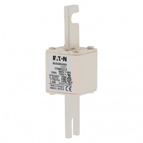 Eaton-moeller FUSE 100A 690V 1*TN/110 AR UC EATON ELECTRIC Fuse-link, high speed, 100 A, AC 690 V, compact DIN 1,..