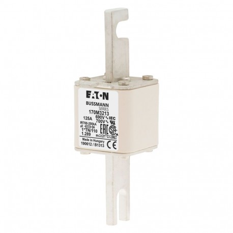 Eaton-moeller FUSE 125A 690V 1*TN/110 AR UC EATON ELECTRIC Fuse-link, high speed, 125 A, AC 690 V, compact DIN 1,..