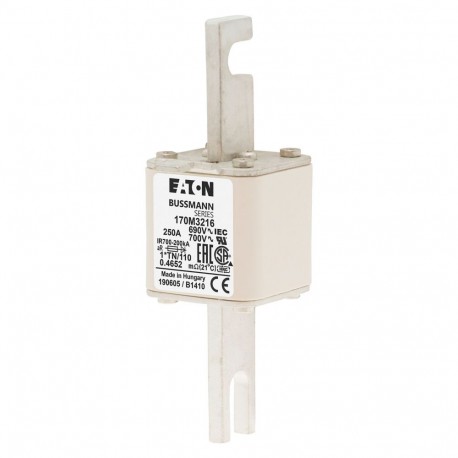 Eaton-moeller FUSE 250A 690V 1*TN/110 AR UC EATON ELECTRIC Fuse-link, high speed, 250 A, AC 690 V, compact DIN 1,..