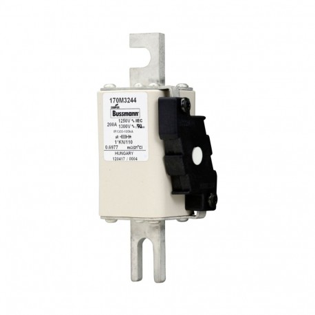 Eaton-moeller FUSE 200A 1250V 1*KN/110 AR CU EATON ELECTRIC Fuse-link, high speed, 200 A, AC 1250 V, compact size..