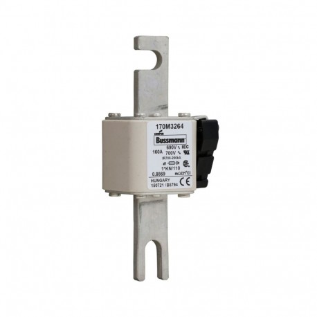Eaton-moeller FUSE 160A 690V 1*KN/110 AR UC EATON ELECTRIC Fuse-link, high speed, 160 A, AC 690 V, compact DIN 1,..