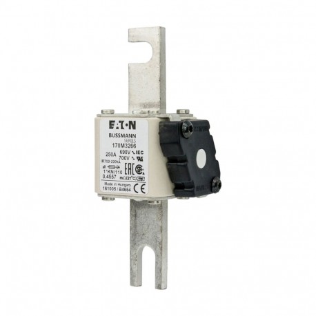 Eaton-moeller FUSE 250A 690V 1*KN/110 AR UC EATON ELECTRIC Fuse-link, high speed, 250 A, AC 690 V, compact DIN 1,..