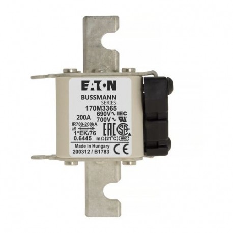 Eaton-moeller FUSE 200A 690V 1*EK/76 AR UC EATON ELECTRIC Fuse-link, high speed, 200 A, AC 690 V, compact size 1,..