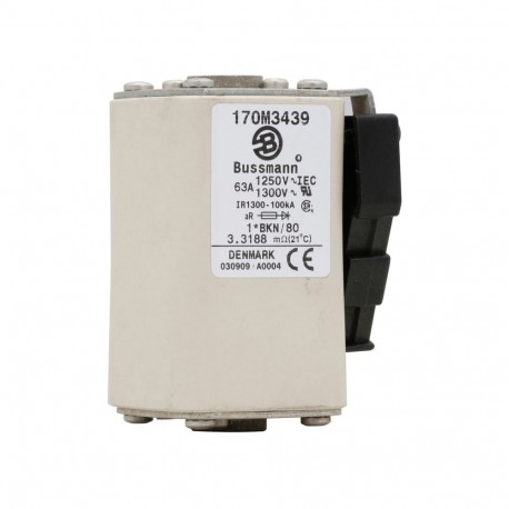 Eaton-moeller FUSE 63A 1250V 1*BKN/80 AR CU EATON ELECTRIC Fuse-link, high speed, 63 A, AC 1250 V, compact size 1..