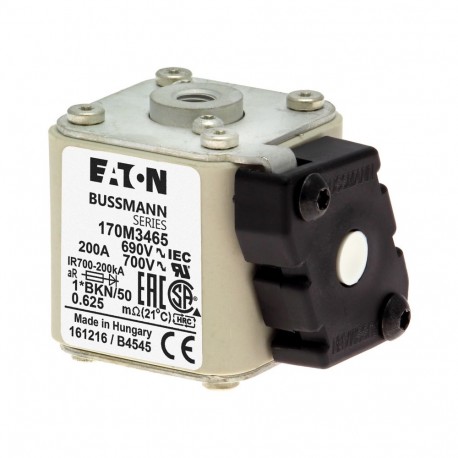 Eaton-moeller FUSE 200A 690V 1 BKN 50 AR UC EATON ELECTRIC Fuse-link, high speed, 200 A, AC 690 V, compact size 1..