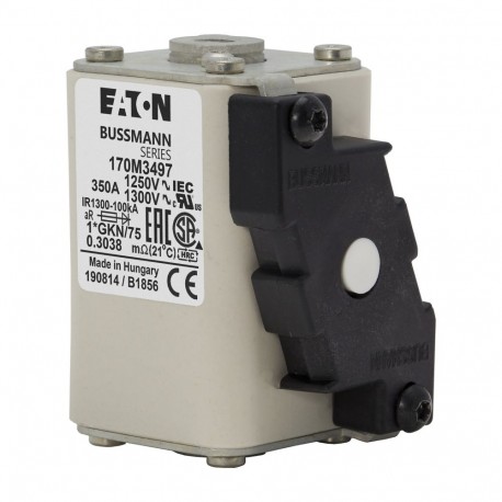 Eaton-moeller FUSE 350A 1100V 1*GKN/75 AR CU EATON ELECTRIC Fuse-link, high speed, 350 A, AC 1250 V, compact size..