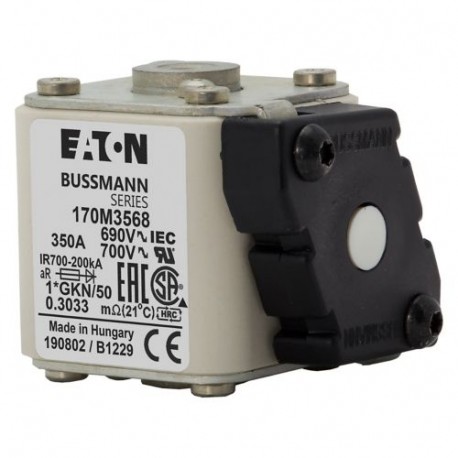 Eaton-moeller FUSE 350A 690V 1*GKN/50 AR UC EATON ELECTRIC Fuse-link, high speed, 350 A, AC 690 V, compact size 1..
